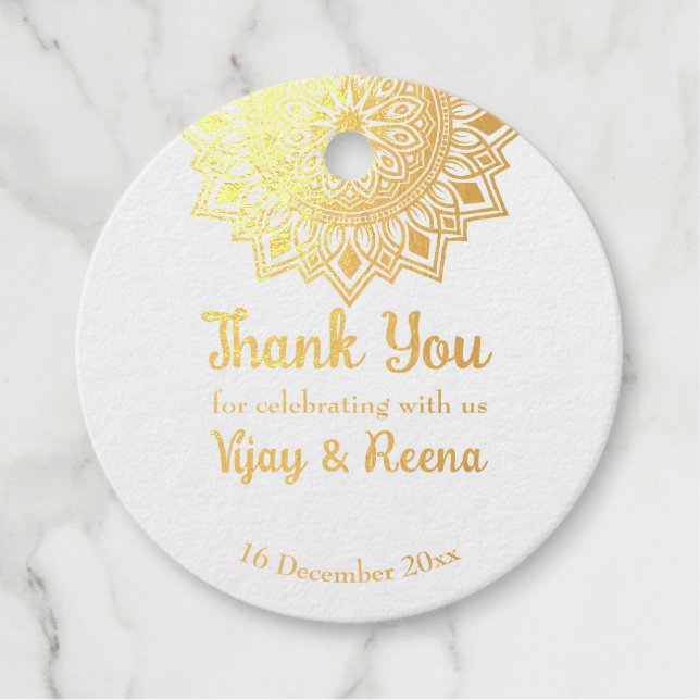 Mandala Design personalisierter Name vereitelt Hoc Geschenkanhänger (Vorderseite)