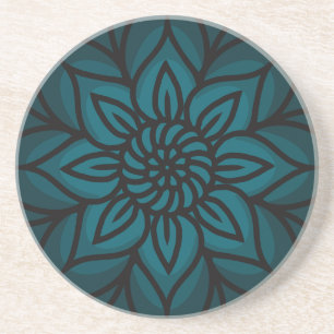 Mandala-Design-Sandstein-Getränkeuntersetzer Getränkeuntersetzer