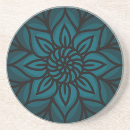 Mandala Design Sandstone Coaster Getränkeuntersetzer