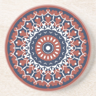 Mandala Design Sandstone Untersetzer