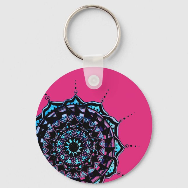 Mandala Design Schlüsselanhänger (Vorderseite)