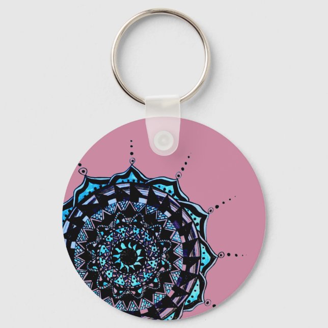 Mandala Design Schlüsselanhänger (Vorderseite)