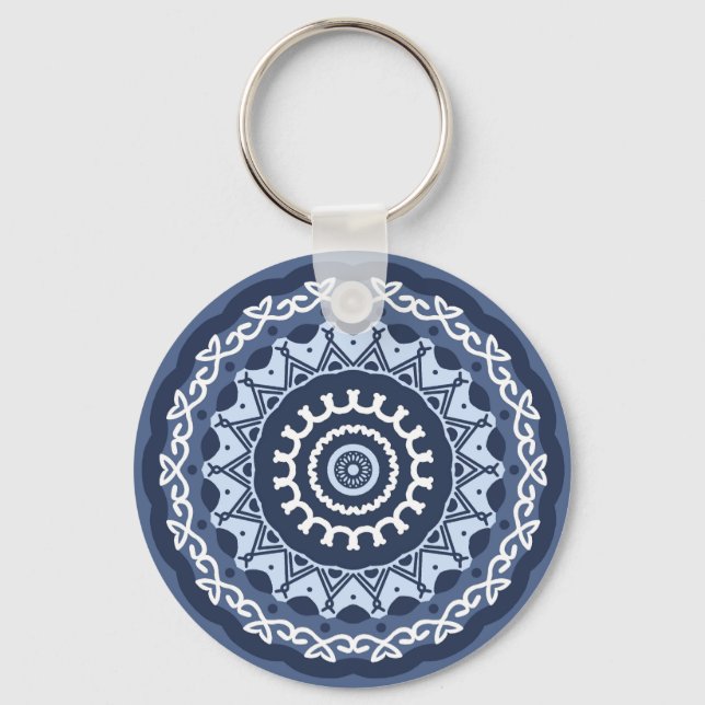 Mandala Design Schlüsselanhänger (Vorderseite)