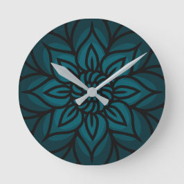Mandala Design Wall Clock Runde Wanduhr