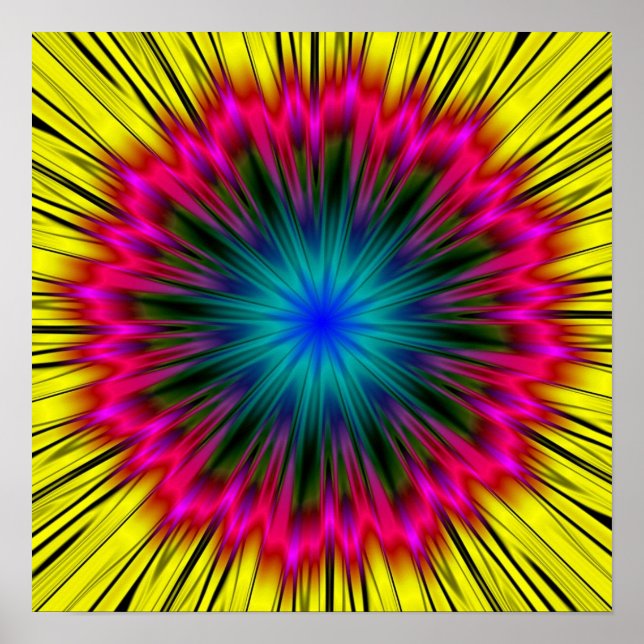 Mandala Digital Print Poster (Vorne)