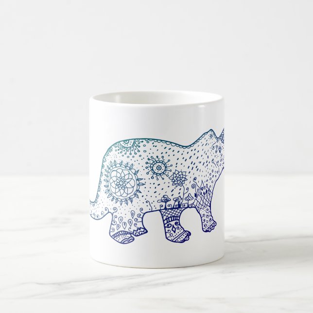 Mandala Dinosaur Art Tasse (Mittel)