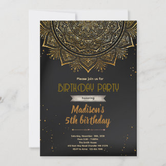 Mandala Diwali Party-Einladung Einladung