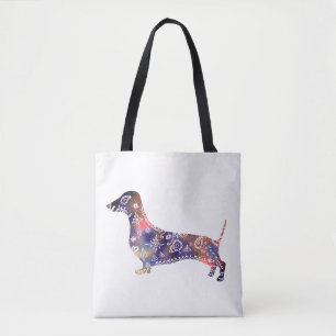 Mandala Dog, Dackel-Mehrdruck-Tasche