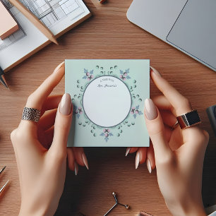 Mandala Doodles ist ein modernes türkisfarbenes Ro Post-it Klebezettel