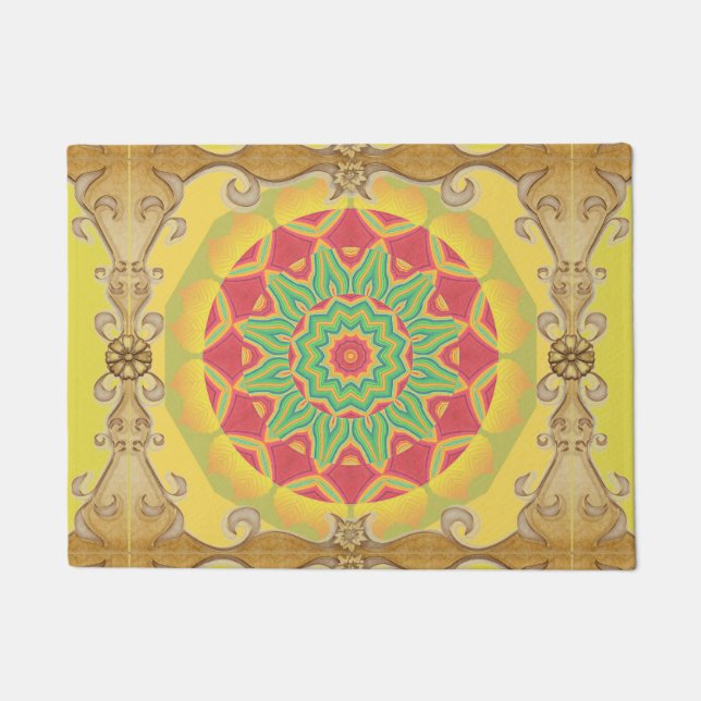 Mandala Door Mat Fußmatte (Vorderseite)