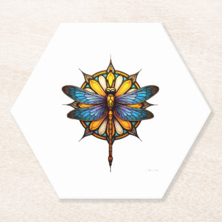 Mandala Dragonfly Luminous Sacred Geometry Spiritu Untersetzer