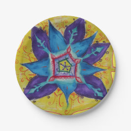 Mandala Dream Handgemälde Pappteller