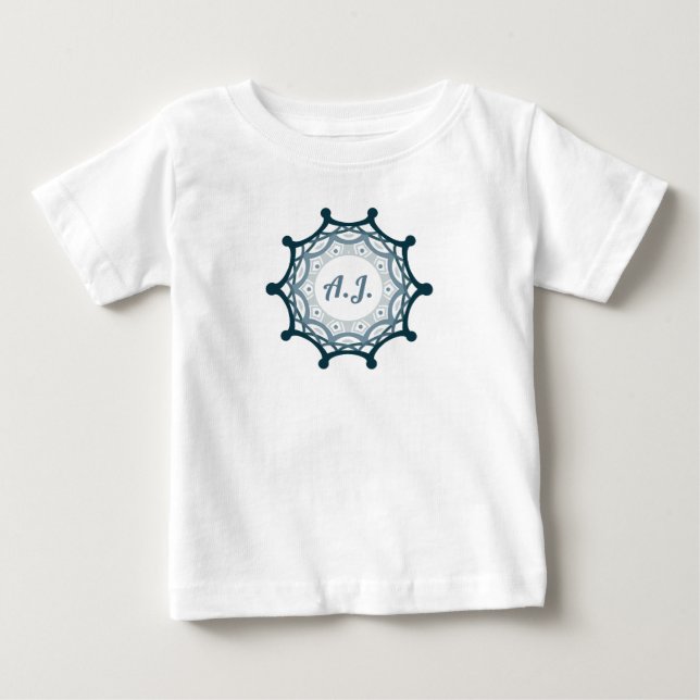 Mandala Dream - Persönlicher Anfang Baby T-shirt (Vorderseite)