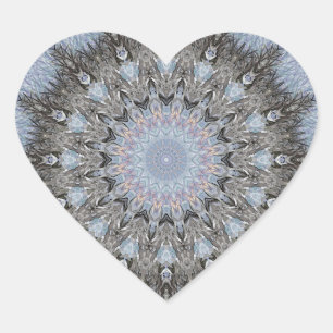 Mandala Dreamcatcher Heart Sticker