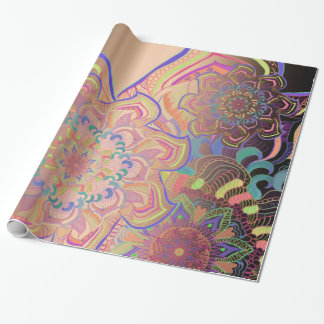 Mandala Drei Ebenen in Gold Geschenkpapier