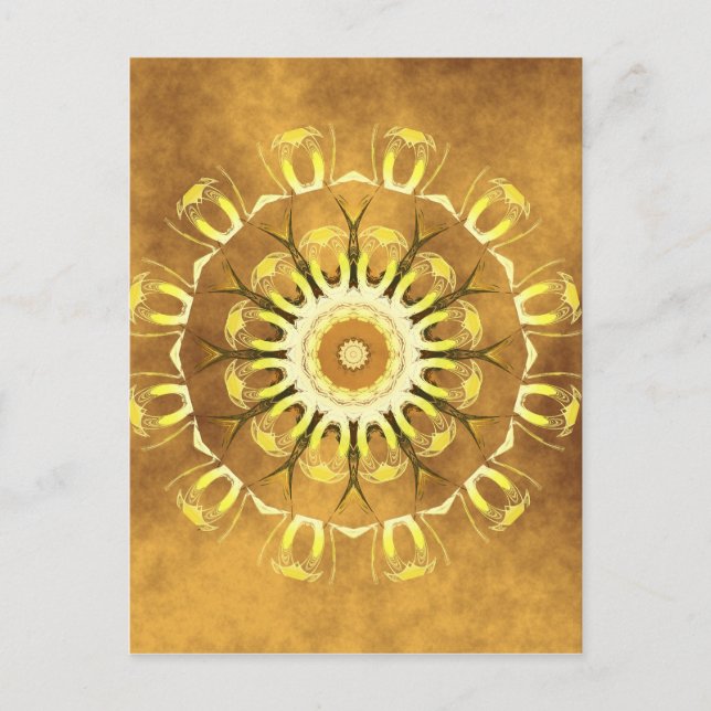 Mandala earth Nr. 2, erstellt von Tutti Postkarte (Vorderseite)