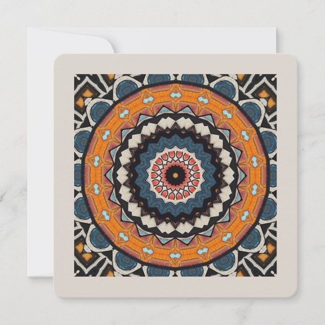 Mandala Einladung (Vorderseite)