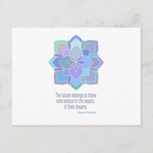 Mandala Eleanor Roosevelt Beauty Quote Postkarte