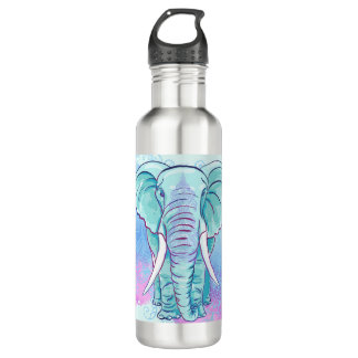 Mandala-Elefant Bohemisch Edelstahlflasche