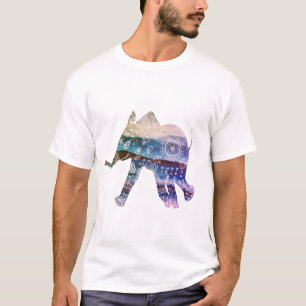 Mandala-Elefanten-Kunstzeichnung T-Shirt