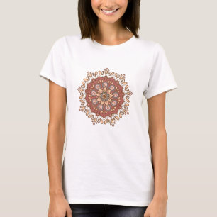 Mandala Elegante Farben Muster Geschenk Frauen T-Shirt