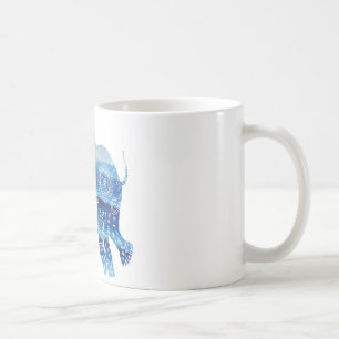Mandala Elephant Art White 325 ml Klassische Tasse