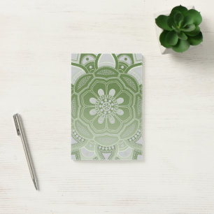Mandala-Erstellung, alle Punkte für eine 5 Post-it Klebezettel