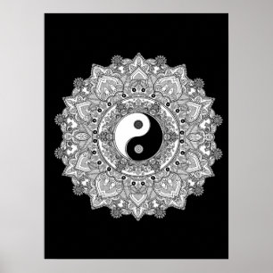 Mandala Erwachsenenfarbposter Poster