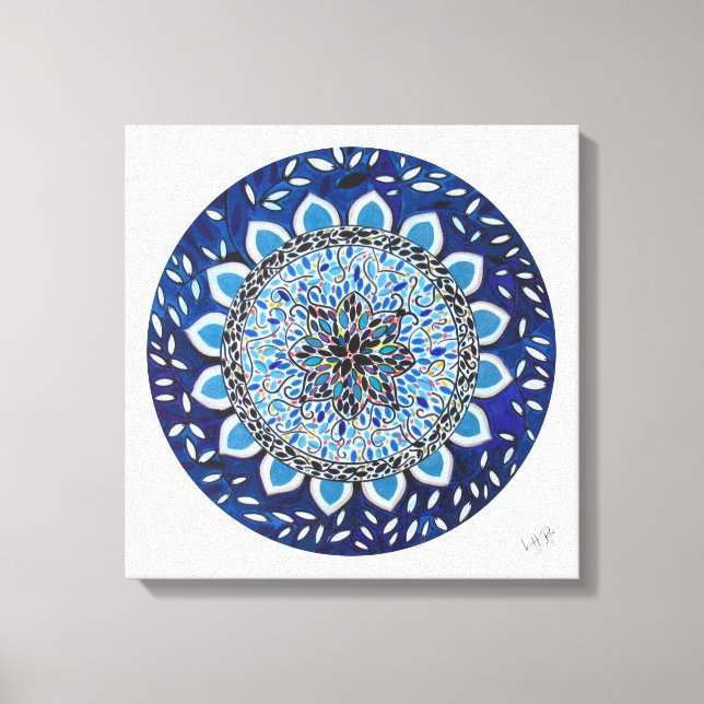 Mandala Esplendor Leinwanddruck (Vorderseite)