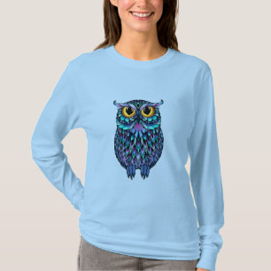 Mandala-Eulen-Wandkunstposter T-Shirt