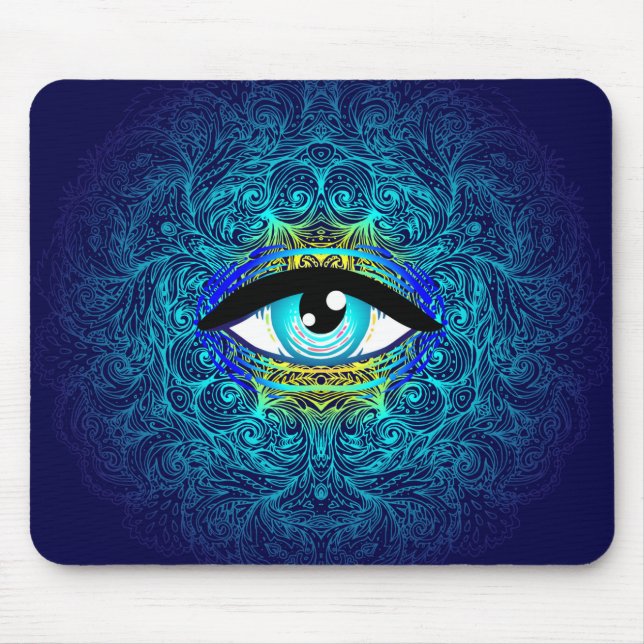 Mandala Eye Mouse Pad Mousepad (Vorne)