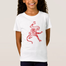 Mandala-Feuer-Affeangepasster Babydoll-T - Shirt, T-Shirt