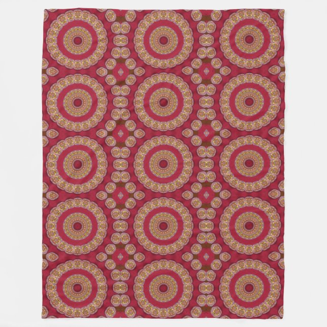 Mandala Fleecedecke (Vorderseite)