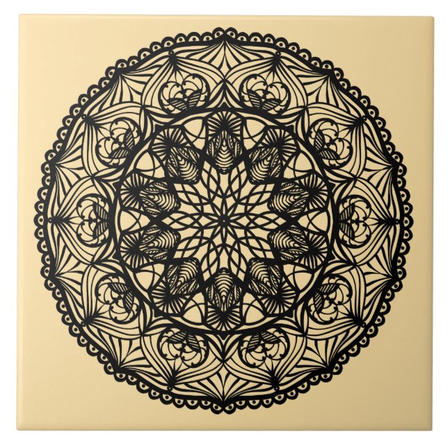 Mandala Fliese (Vorderseite)