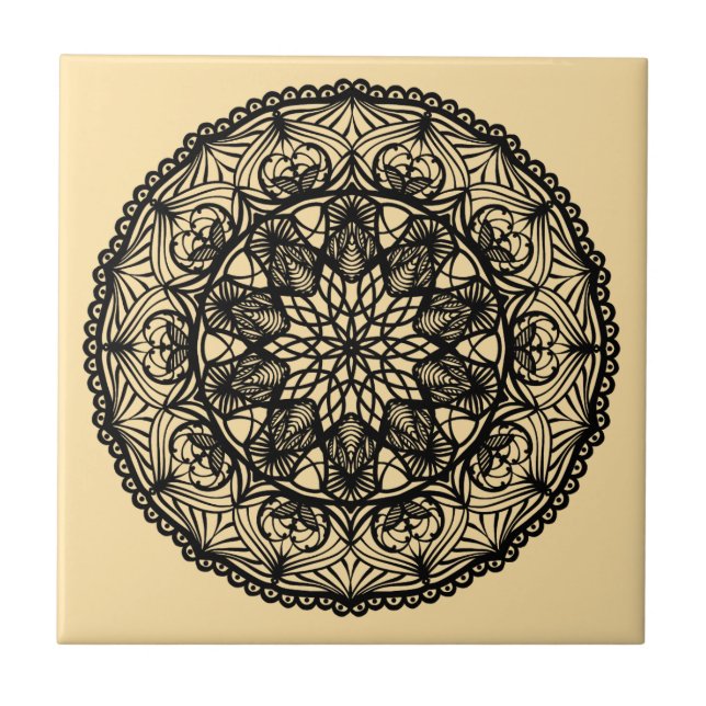 Mandala Fliese (Vorderseite)