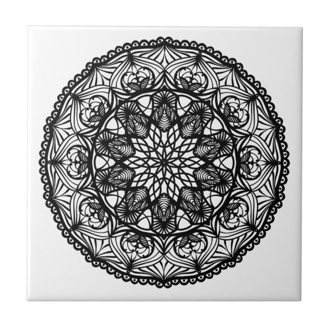 Mandala Fliese (Vorderseite)