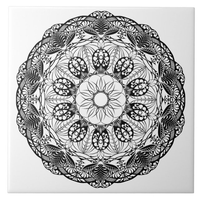 Mandala Fliese (Vorderseite)