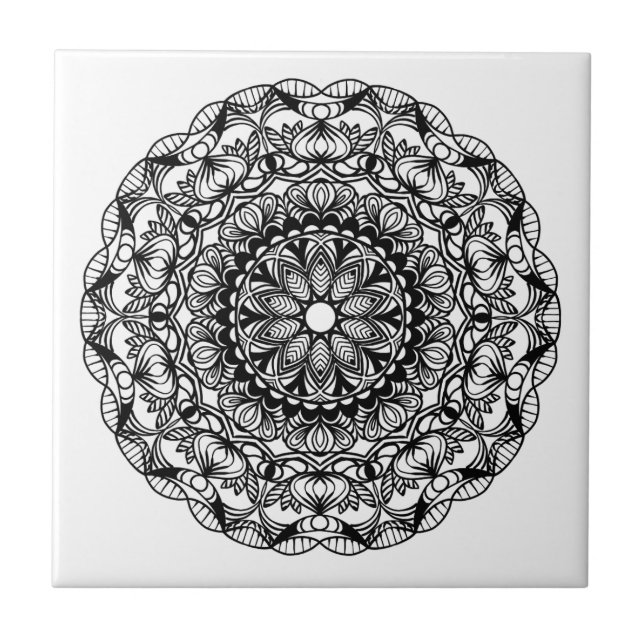 Mandala Fliese (Vorderseite)