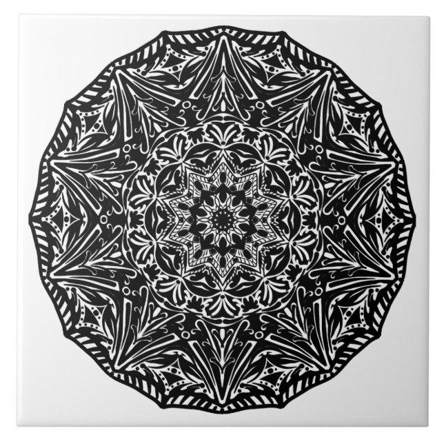 Mandala Fliese (Vorderseite)
