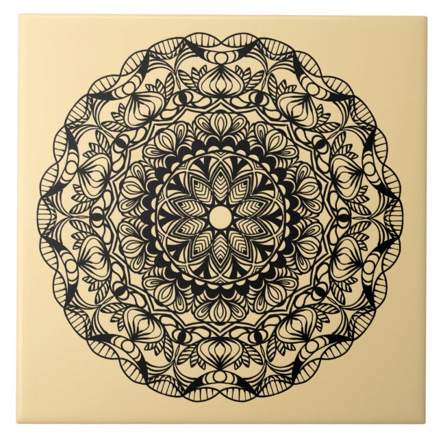 Mandala Fliese (Vorderseite)