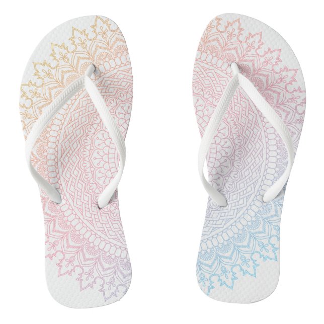 Mandala Flip Flops (Fußbett)