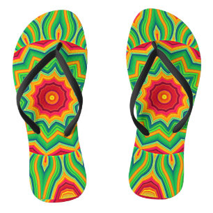 Mandala Flip Flops