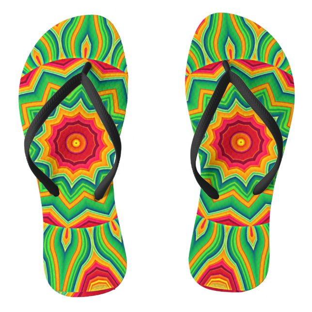 Mandala Flip Flops (Fußbett)