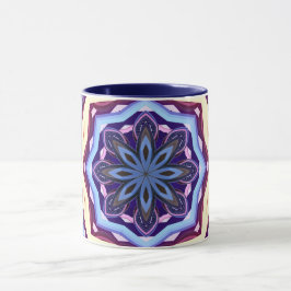 Mandala Floral Rosette Retro Hippie Tasse
