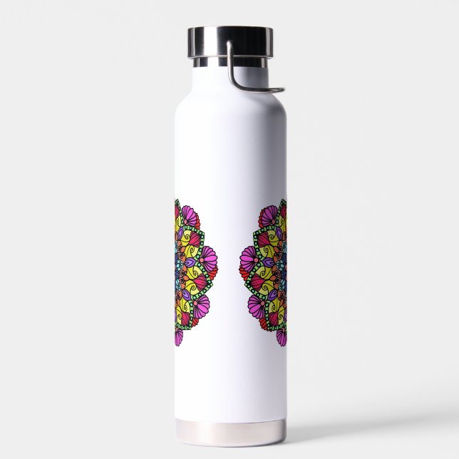 Mandala floral water bottle  trinkflasche (Links)
