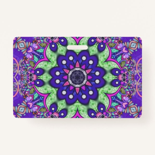  Mandala flower  Ausweis (Vorderseite)