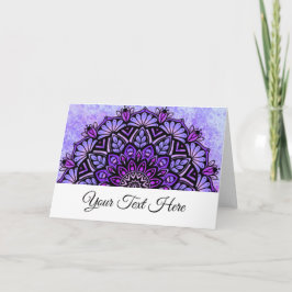 Mandala Folded Greeting Card Karte