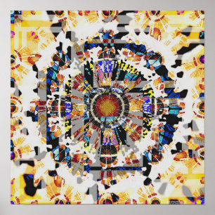 Mandala Funnels 8 Poster