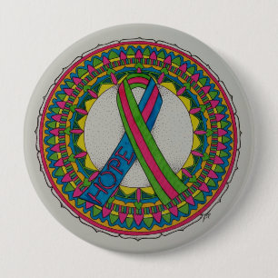 Mandala für metastatischen Brustkrebs Button