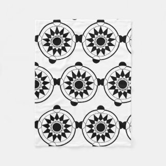 Mandala Futuristic Geometric Crop Circle Fleecedecke